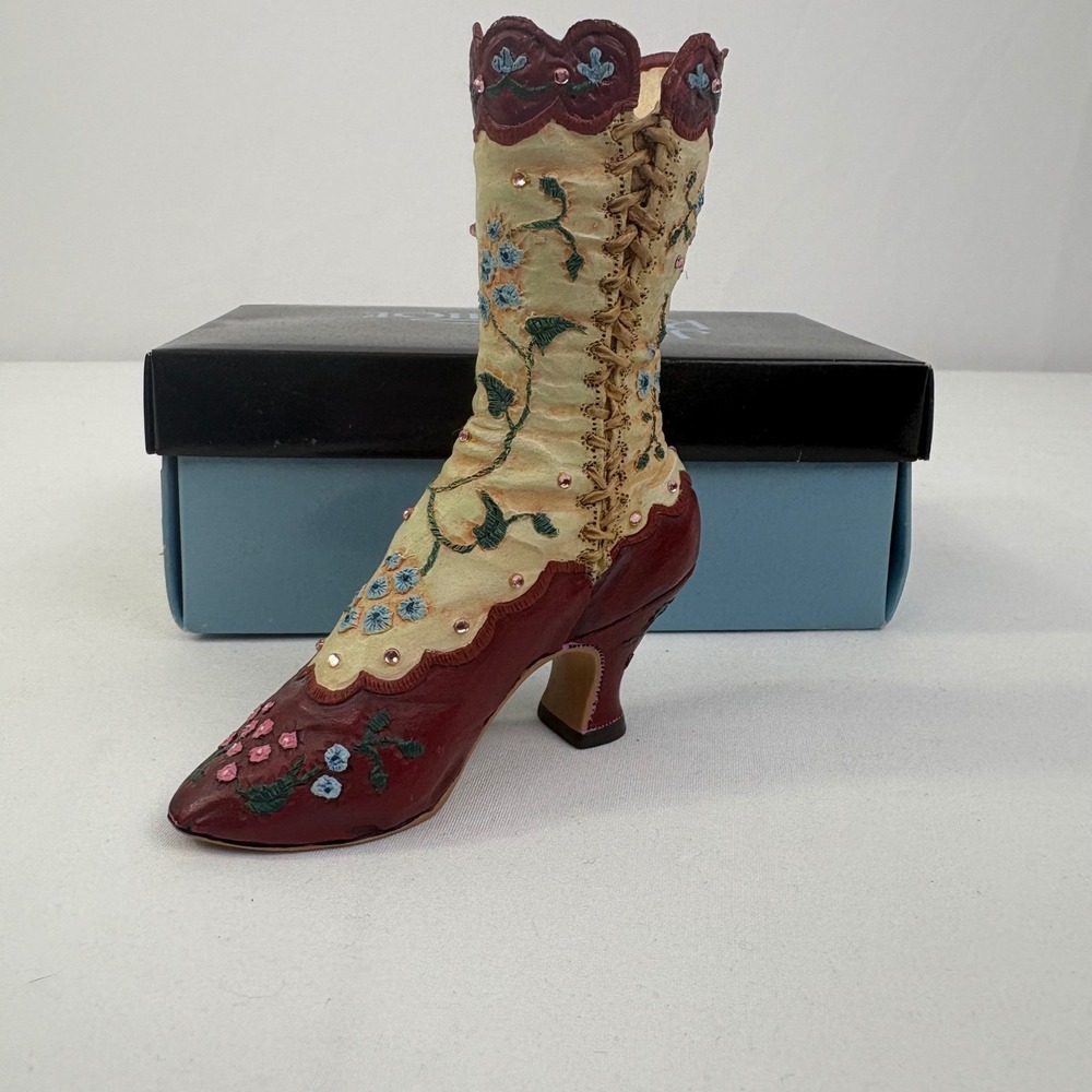 Vintage Just the Right Shoe By Raine Opera Boot 25005 1998 Box No COA